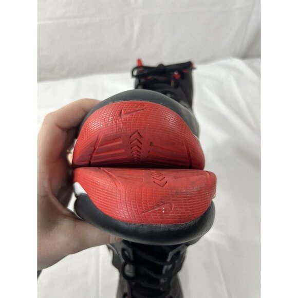 Nike Men The Air Overplay IX Basketball Shoe Black/Red Sz 13 Style 831572-004 - Picture 9 of 16